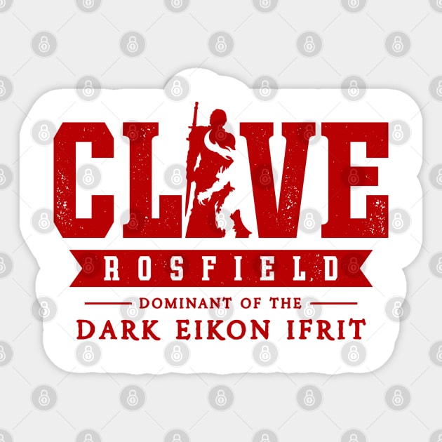 Clive Rosfield Dark Eikon Emblem Sticker by Lagelantee